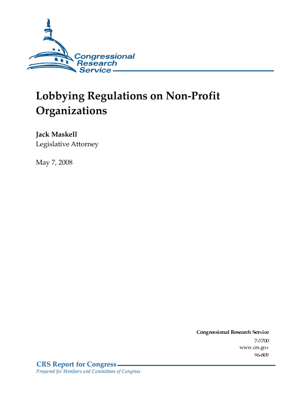 Lobbying Regulations on NonProfit Organizations