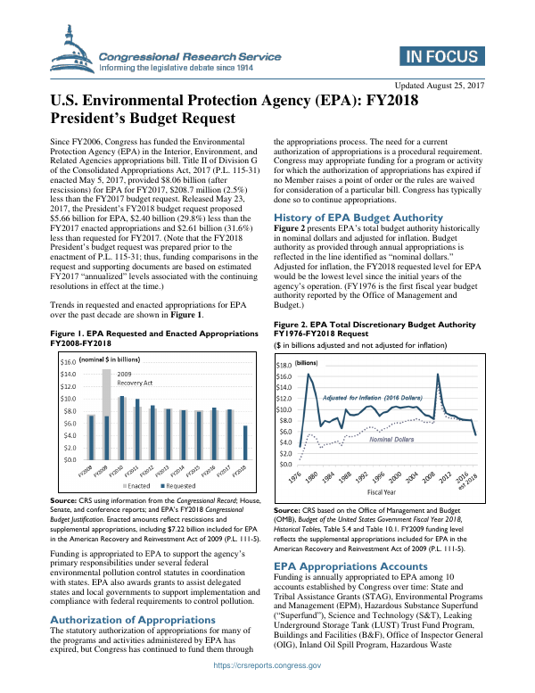Epa Fillable Budget Form.pdf U.S. Environmental Protection Agency (EPA): FY2018 President’s Budget ...