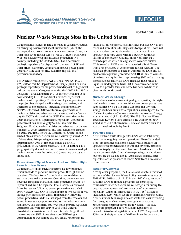 Реферат: Nuclear Waste Essay Research Paper Nuclear Waste