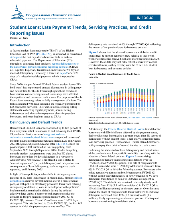 Federal student loan default rates hit 19%, CRS analysis finds