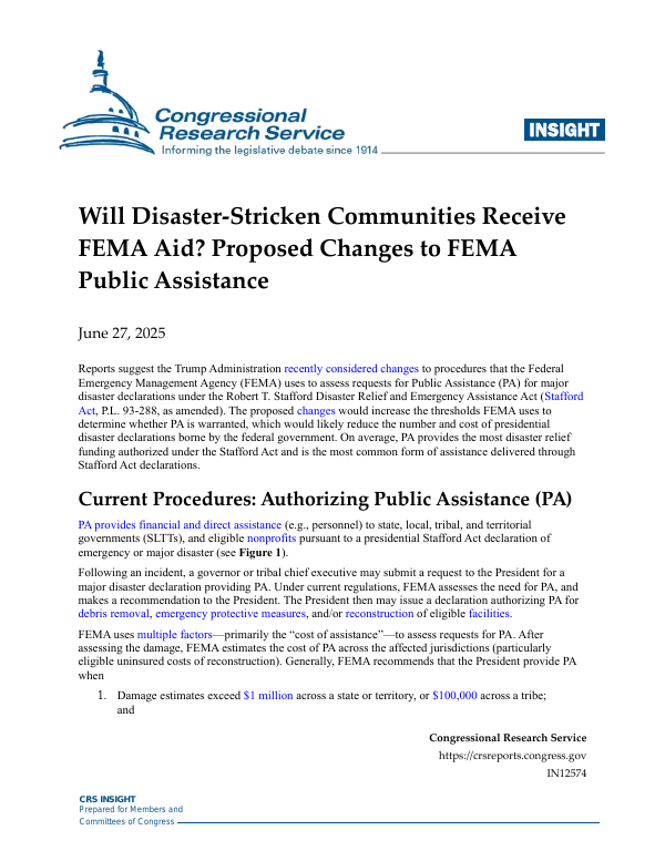 Will Disaster-Stricken Communities Receive FEMA Aid? Proposed Changes ...