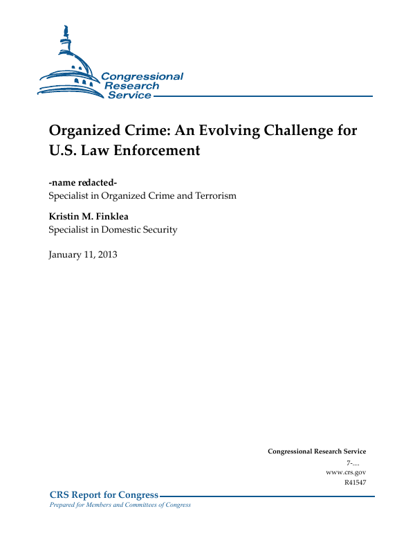 Реферат: Organized Crime Essay Research Paper OrganizedCrime