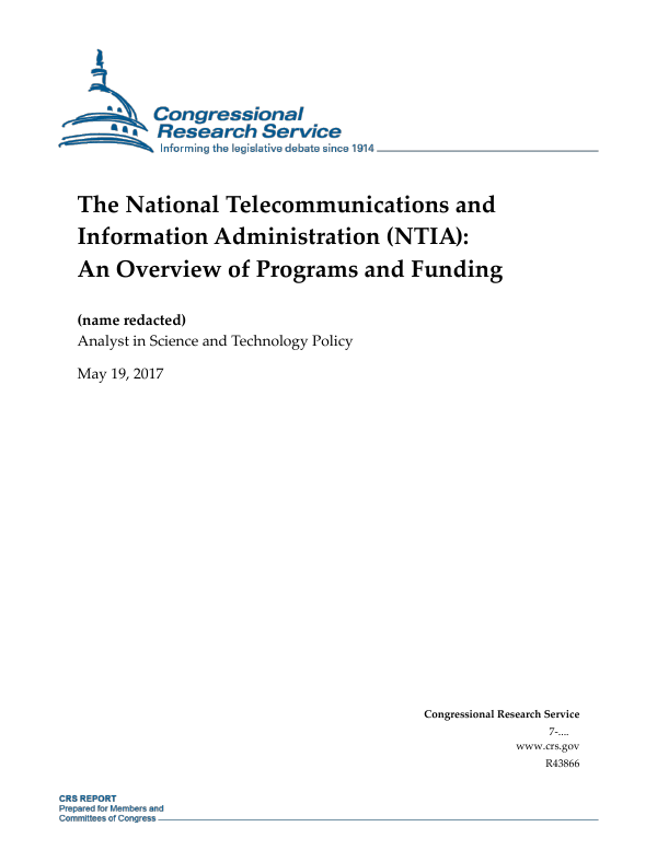 NATIONAL TELECOMMUNICATIONS AND INFORMATION ADMINISTRATION visual data 6