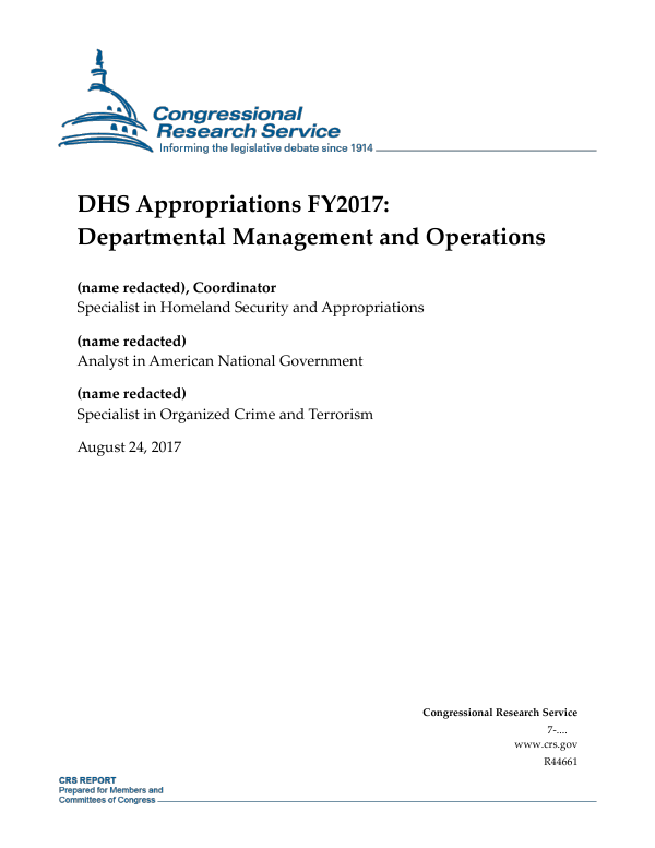 Dhs Organizational Chart 2017