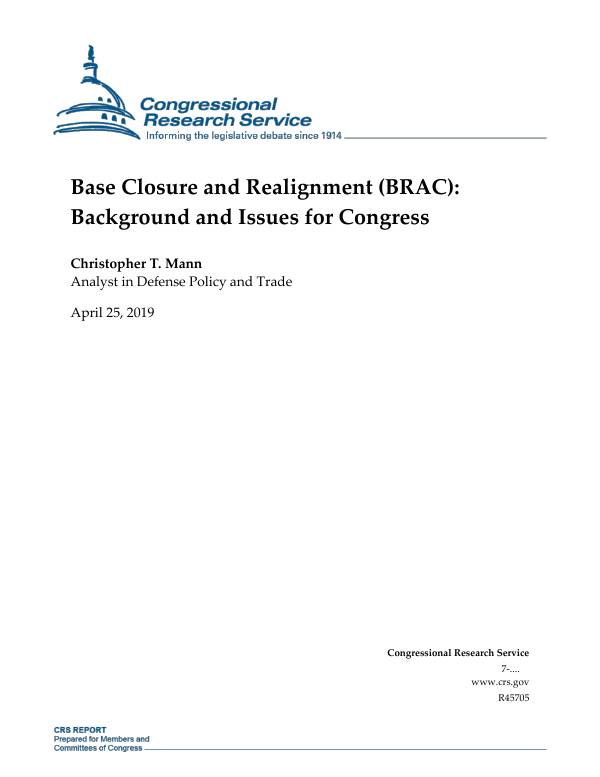 OVERSEAS BASE REALIGNMENT AND CLOSURE COALITION - Overseas Base