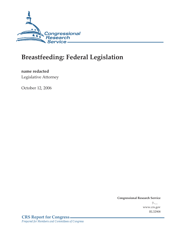 Breastfeeding Federal Legislation